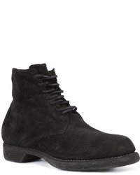 Bottes en daim noires Guidi