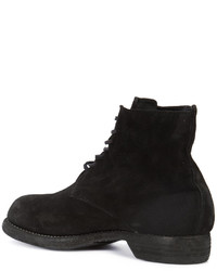 Bottes en daim noires Guidi