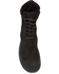 Bottes en daim noires Guidi