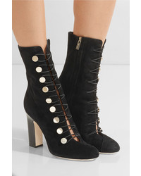 Bottes en daim noires Jimmy Choo