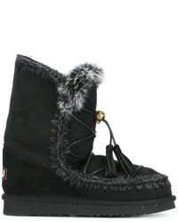 Bottes en daim noires Mou