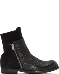 Bottes en daim noires Officine Creative