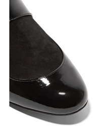 Bottes en daim noires Lanvin