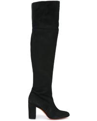 Bottes en daim noires Santoni