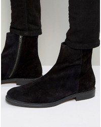 Bottes en daim noires Zign Shoes