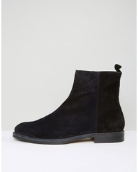 Bottes en daim noires Zign Shoes