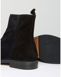 Bottes en daim noires Zign Shoes