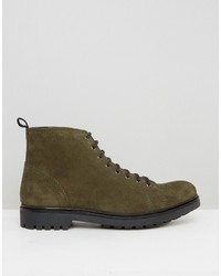 Bottes en daim olive Asos