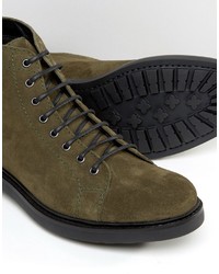 Bottes en daim olive Asos