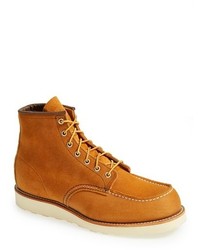 Bottes en daim orange