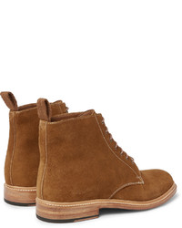 Bottes en daim tabac Grenson