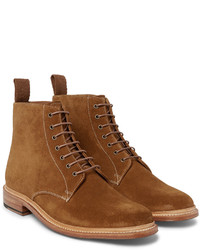 Bottes en daim tabac Grenson