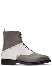 Bottes en nubuck gris foncé