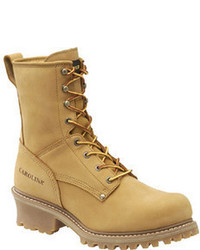 Bottes en nubuck marron clair