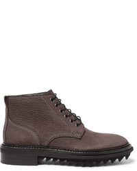 Bottes en nubuck marron