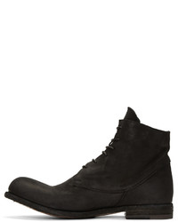 Bottes en nubuck noires Officine Creative