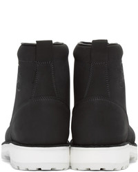 Bottes en nubuck noires Diemme