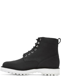 Bottes en nubuck noires Diemme