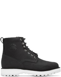 Bottes en nubuck noires Diemme