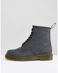 Bottes en toile noires Dr. Martens