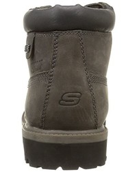 Bottes gris foncé Skechers