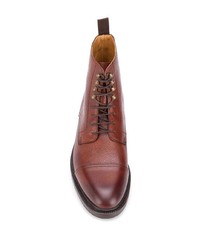Bottes habillées en cuir marron Berwick Shoes