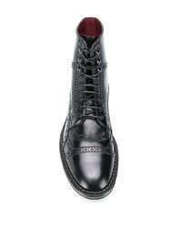 Bottes habillées en cuir noires Dolce & Gabbana