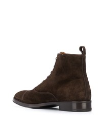 Bottes habillées en daim marron foncé Premiata