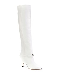 Bottes hauteur genou en cuir blanches Alchimia Di Ballin