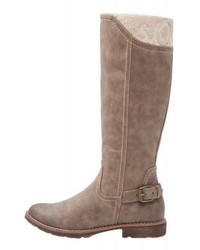 Bottes hauteur genou en cuir marron s.Oliver