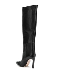 Bottes hauteur genou en cuir noires Stuart Weitzman