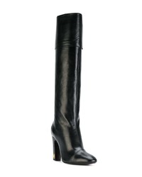 Bottes hauteur genou en cuir noires Marc Jacobs