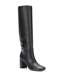 Bottes hauteur genou en cuir noires Tory Burch