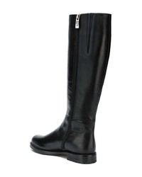 Bottes hauteur genou en cuir noires Loriblu