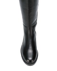 Bottes hauteur genou en cuir noires Loriblu