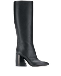 Bottes hauteur genou en cuir noires Chloé