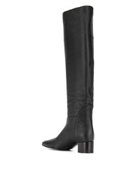 Bottes hauteur genou en cuir noires Giuseppe Zanotti