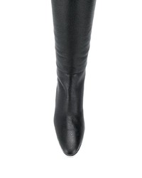 Bottes hauteur genou en cuir noires Giuseppe Zanotti