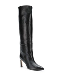 Bottes hauteur genou en cuir noires Stuart Weitzman