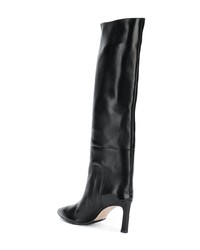 Bottes hauteur genou en cuir noires Stuart Weitzman