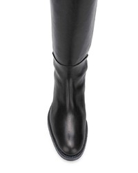 Bottes hauteur genou en cuir noires Stuart Weitzman