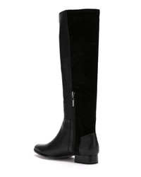 Bottes hauteur genou en cuir noires Zeferino