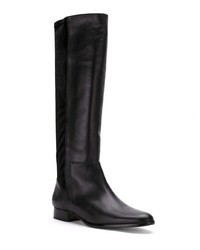 Bottes hauteur genou en cuir noires Zeferino