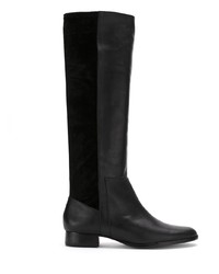 Bottes hauteur genou en cuir noires Zeferino