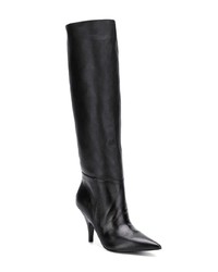 Bottes hauteur genou en cuir noires Kendall & Kylie