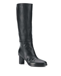 Bottes hauteur genou en cuir noires A.F.Vandevorst