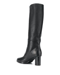 Bottes hauteur genou en cuir noires A.F.Vandevorst