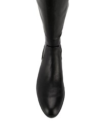 Bottes hauteur genou en cuir noires Calvin Klein