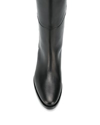 Bottes hauteur genou en cuir noires P.A.R.O.S.H.