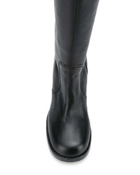 Bottes hauteur genou en cuir noires Joseph